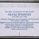 Gedenktafel Nassauische Str 17 (Wilmd) Franz Pfemfert